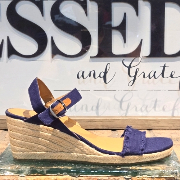 Lucky Brand Marceline Open Toe Wedge Sandal Sz 12 - Picture 1 of 8